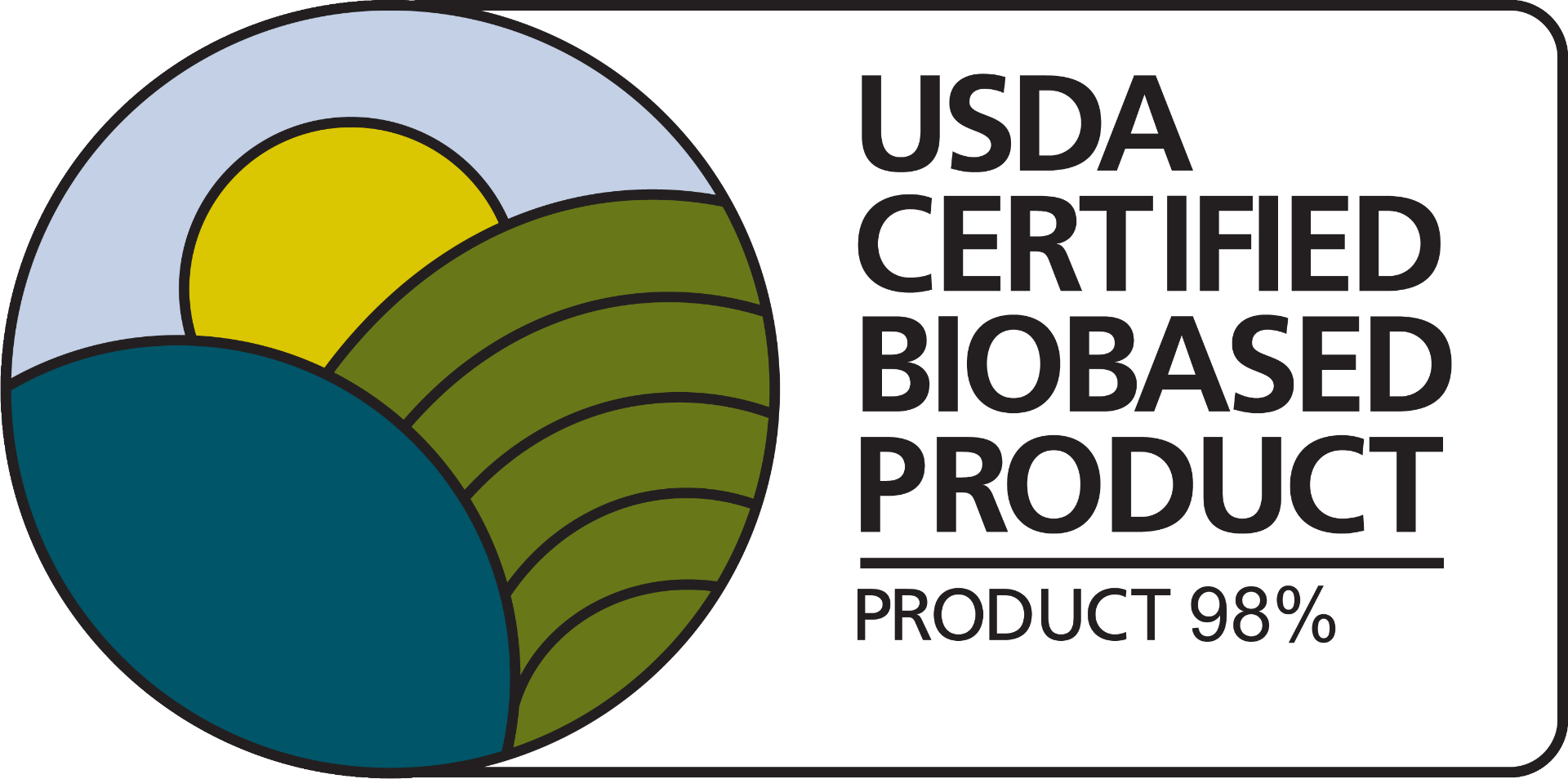 USDA certified biobased product - Product 98%