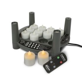 Rechargeable Candle Set 2.0 Timer - Starter Kit - Amber Tealights