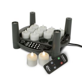 Rechargeable Candle Set 2.0 Timer - Starter Kit - Warm White Tealights 
